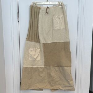 Zara‎ Pencil Long Winter Skirt With Drawstring